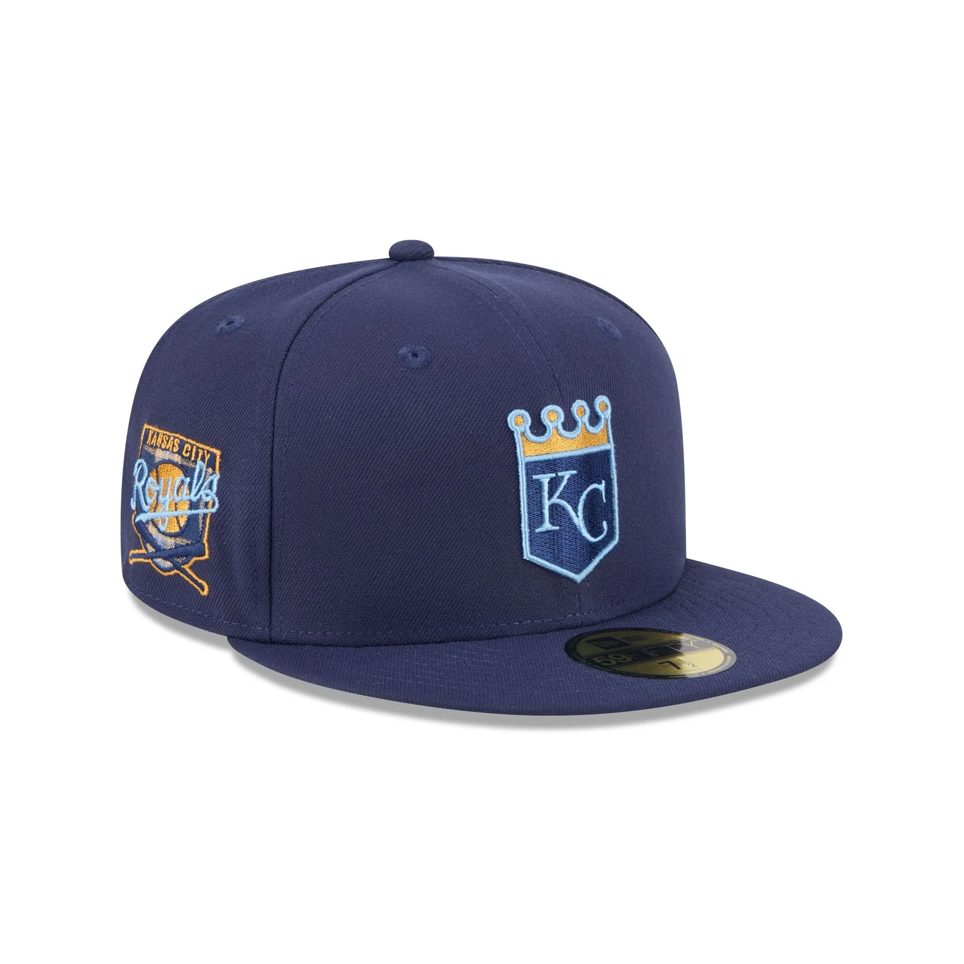 Kansas City Royals Blue Tartan 59FIFTY Fitted Hat sold by New Era