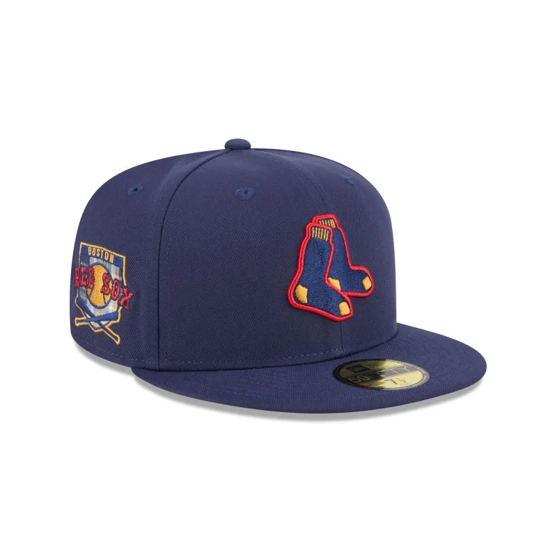 Boston Red Sox Blue Tartan 59FIFTY Fitted Hat sold by New Era