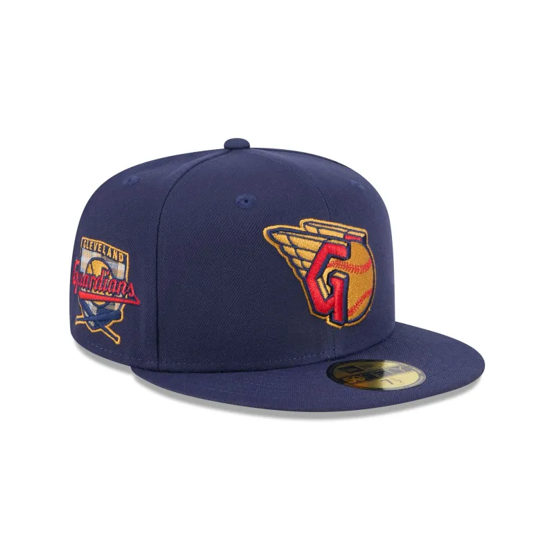 Cleveland Guardians Blue Tartan 59FIFTY Fitted Hat made by New Era