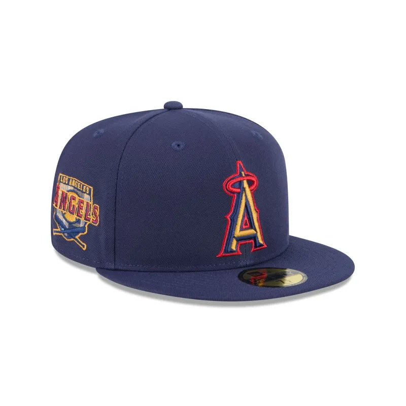 Los Angeles Angels Blue Tartan 59FIFTY Fitted Hat sold by New Era