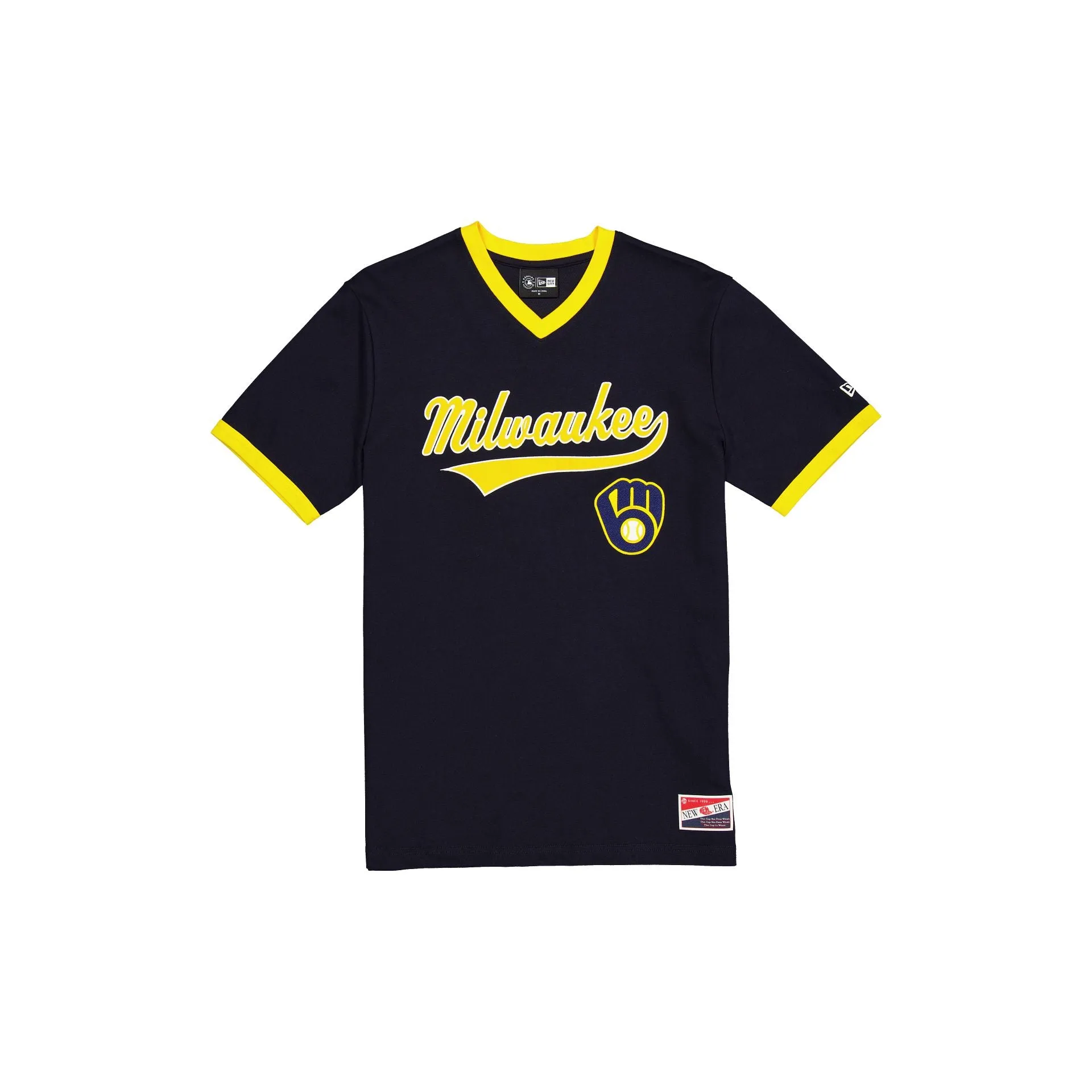Milwaukee Brewers Throwback Team T-Shirt sold by New Era