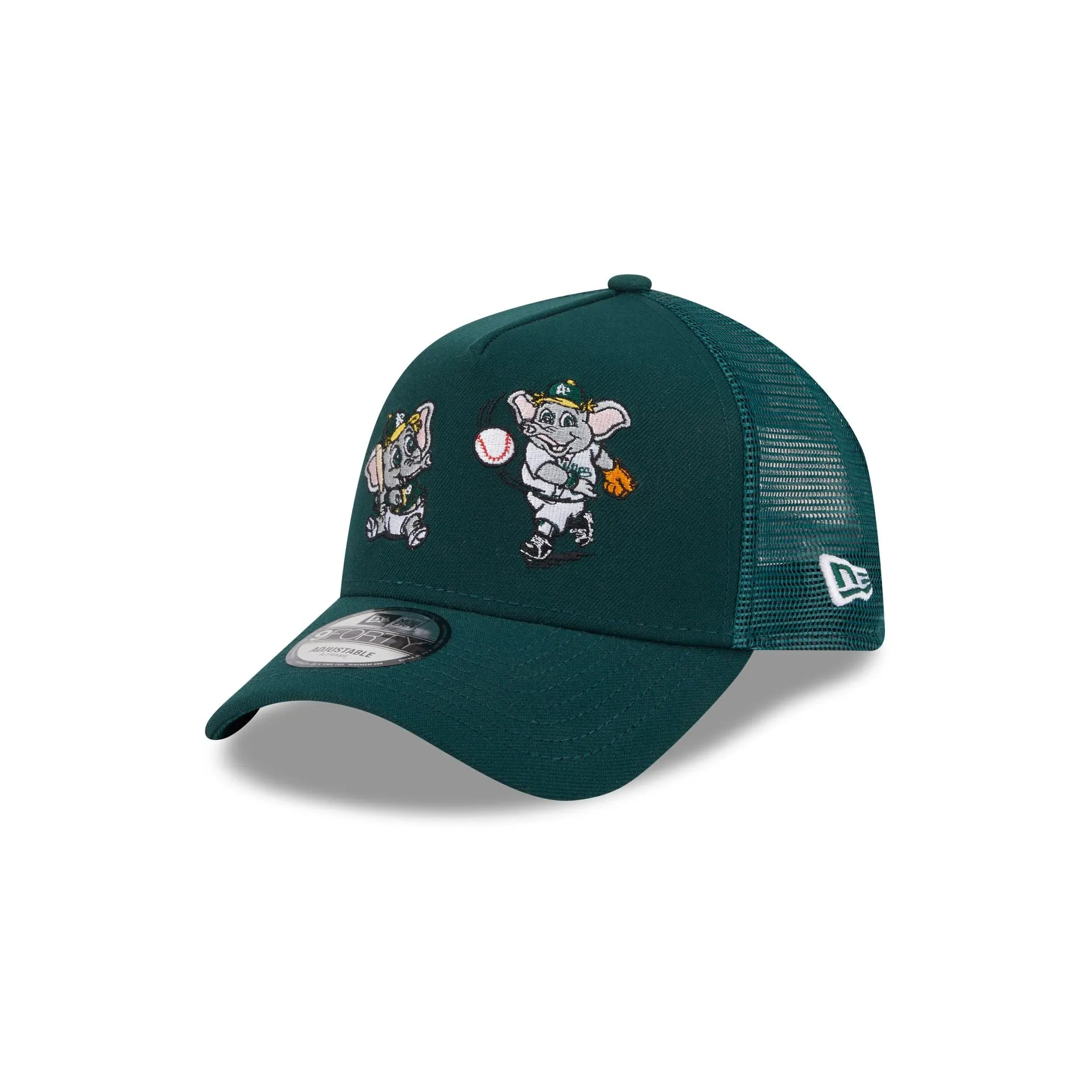 Athletics Generation Mascots 9FORTY A-Frame Trucker Hat sold by New Era