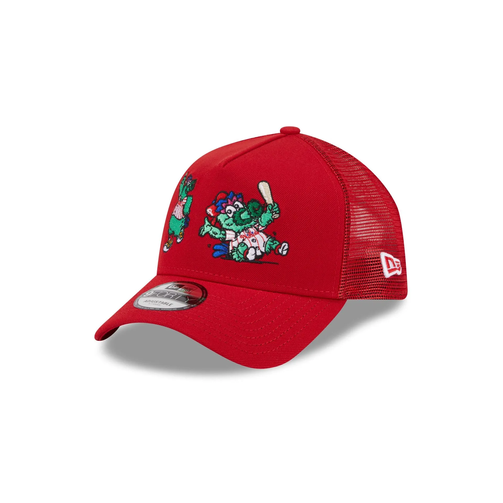 Philadelphia Phillies Generation Mascots 9FORTY A-Frame Trucker Hat sold by New Era