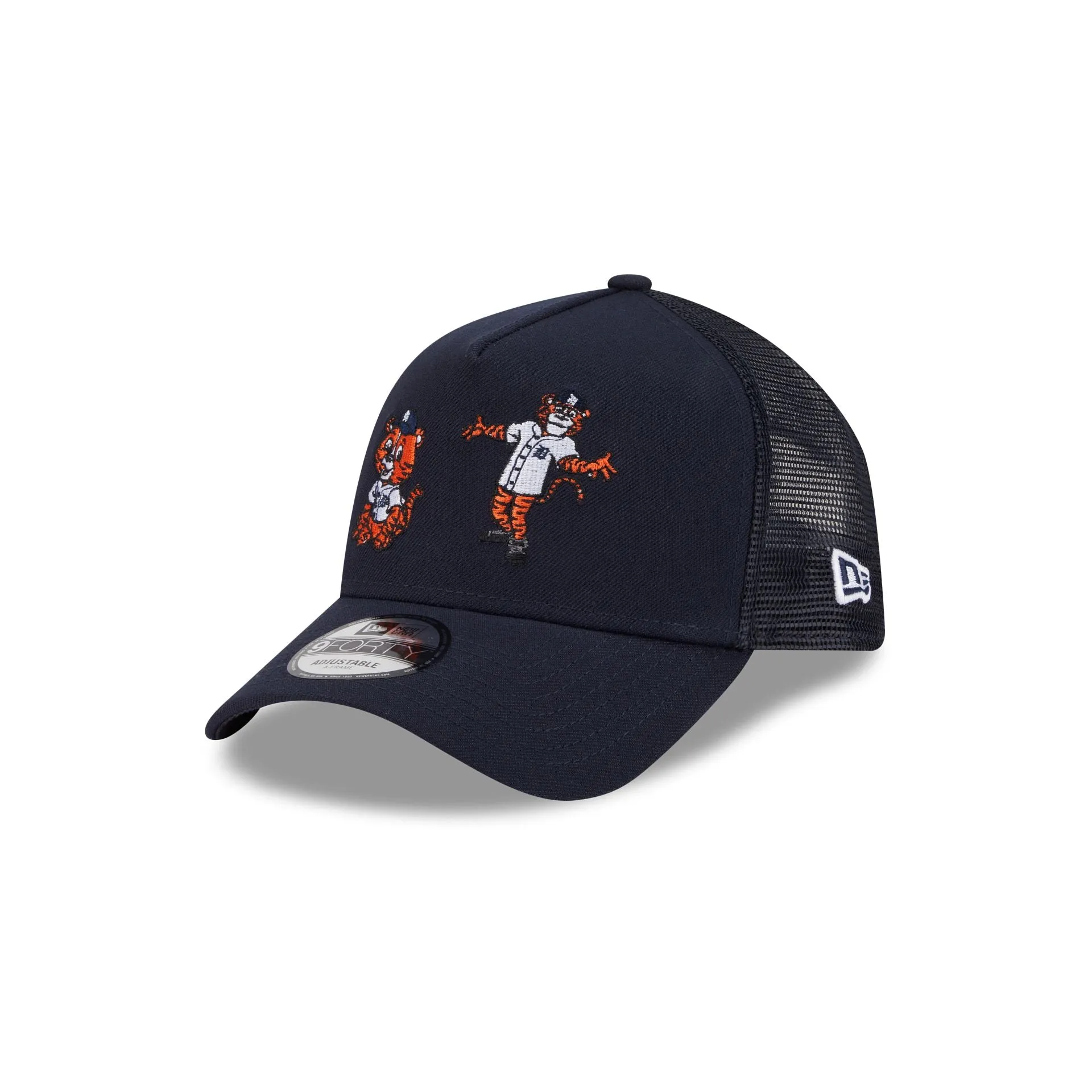 Detroit Tigers Generation Mascots 9FORTY A-Frame Trucker Hat sold by New Era