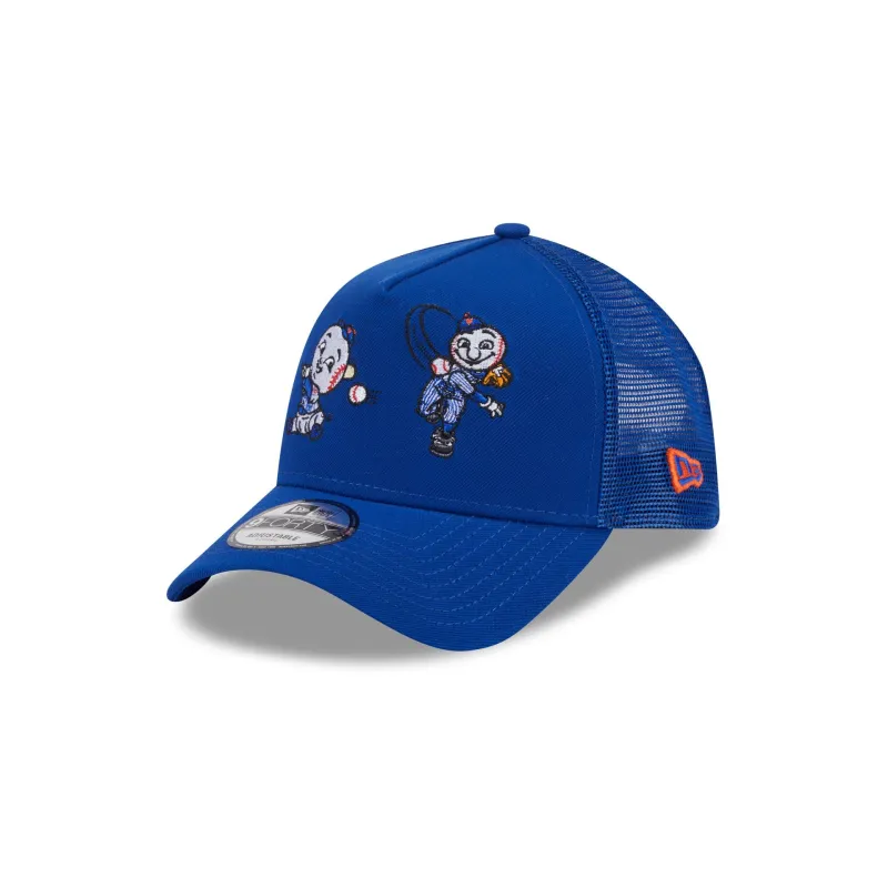 New York Mets Generation Mascots 9FORTY A-Frame Trucker Hat sold by New Era