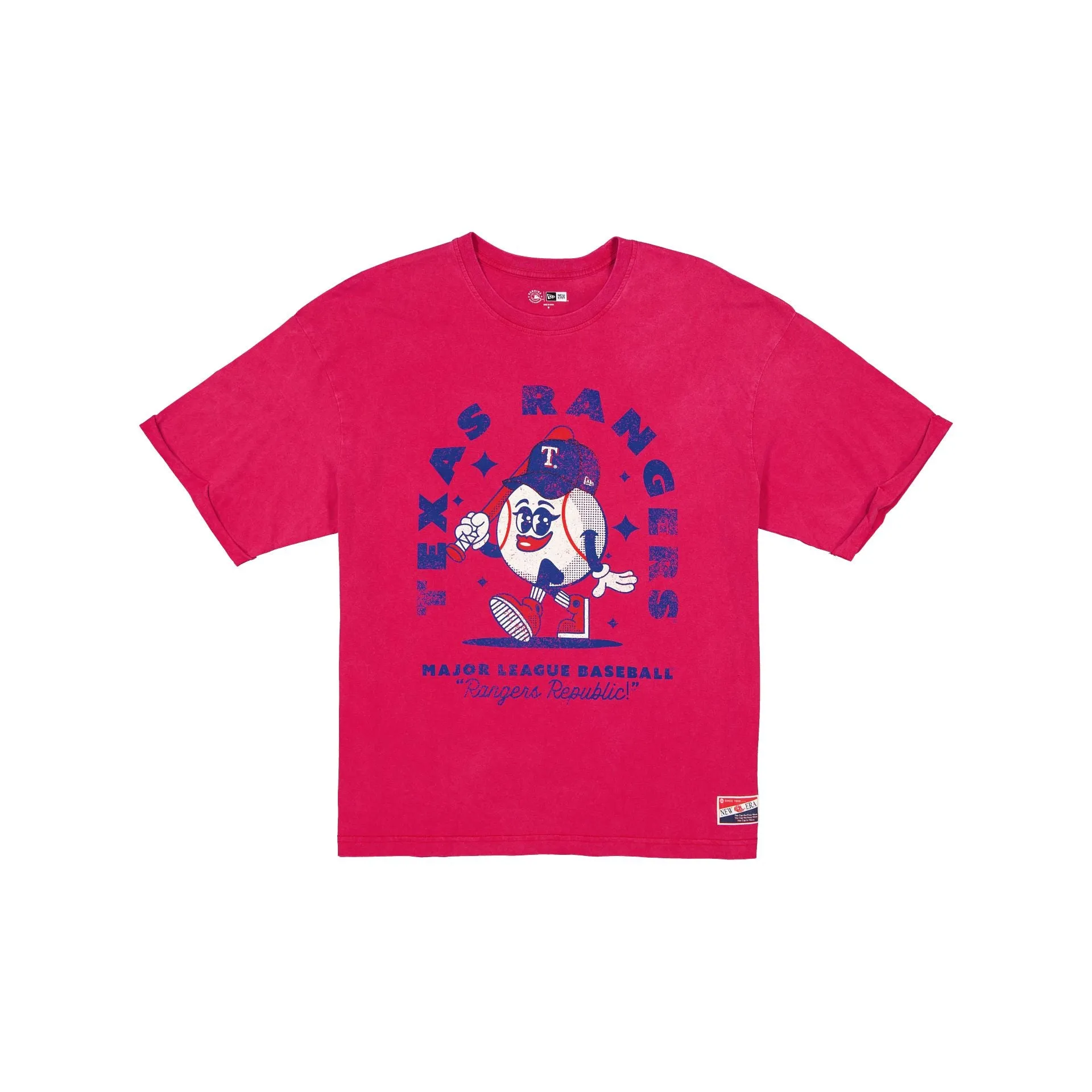 Texas Rangers Throwback Character Women's T-Shirt sold by New Era