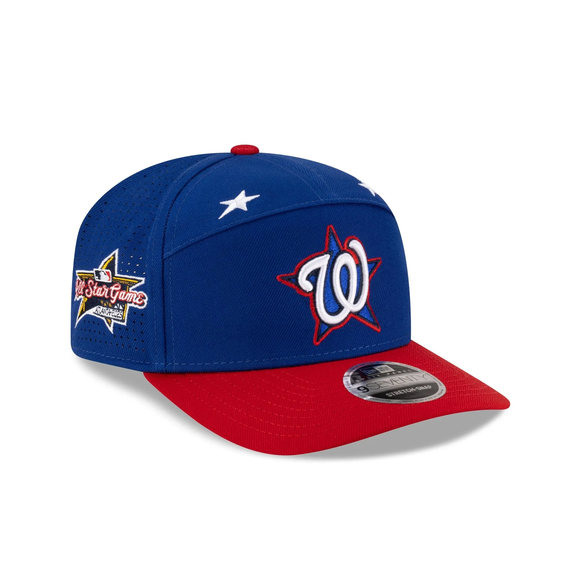 Washington Nationals 2025 All-Star Game Workout Split Panel 9SEVENTY Stretch-Snap Hat sold by New Era