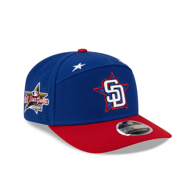San Diego Padres 2025 All-Star Game Workout Split Panel 9SEVENTY Stretch-Snap Hat sold by New Era