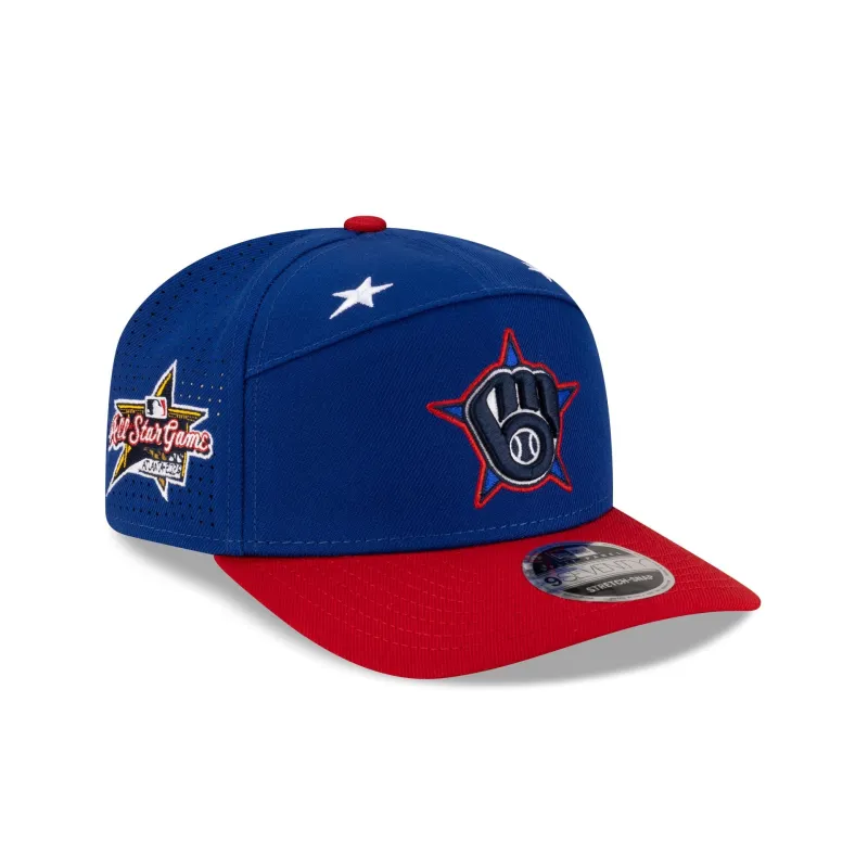 Milwaukee Brewers 2025 All-Star Game Workout Split Panel 9SEVENTY Stretch-Snap Hat sold by New Era