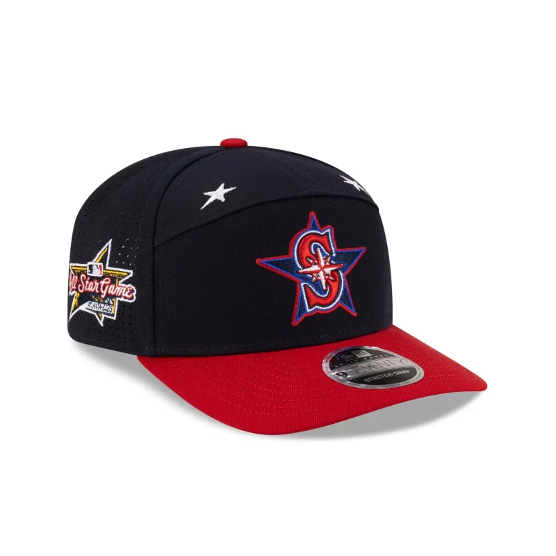 Seattle Mariners 2025 All-Star Game Workout Split Panel 9SEVENTY Stretch-Snap Hat sold by New Era