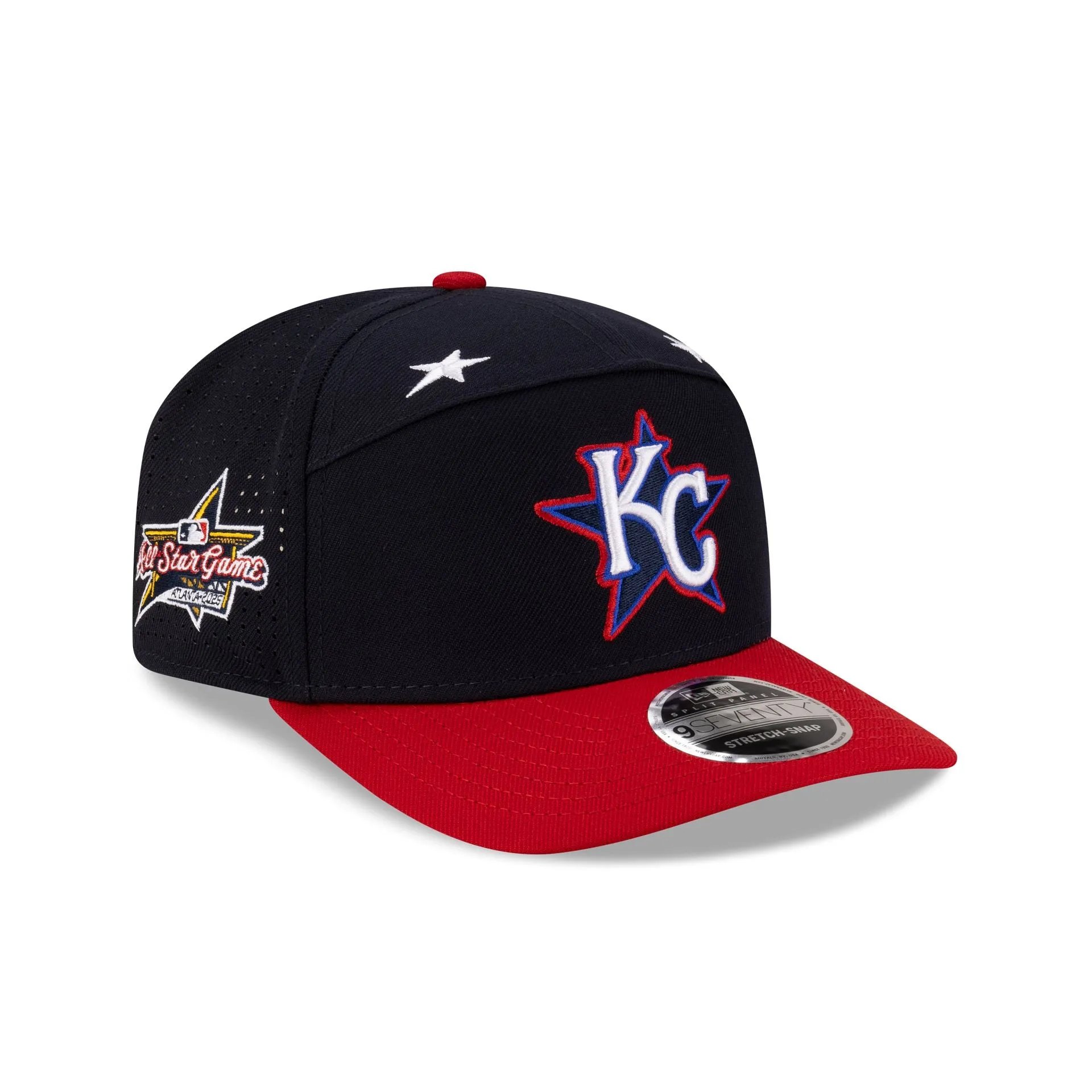 Kansas City Royals 2025 All-Star Game Workout Split Panel 9SEVENTY Stretch-Snap Hat sold by New Era