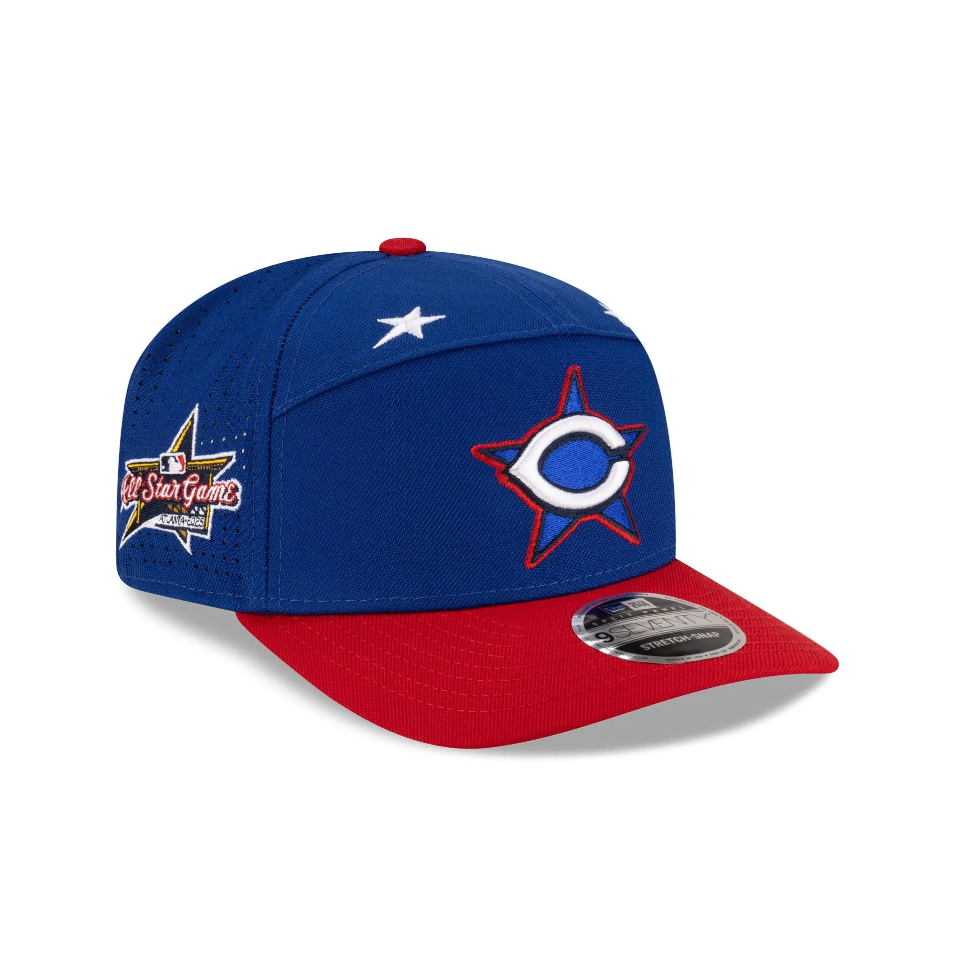 Cincinnati Reds 2025 All-Star Game Workout Split Panel 9SEVENTY Stretch-Snap Hat sold by New Era