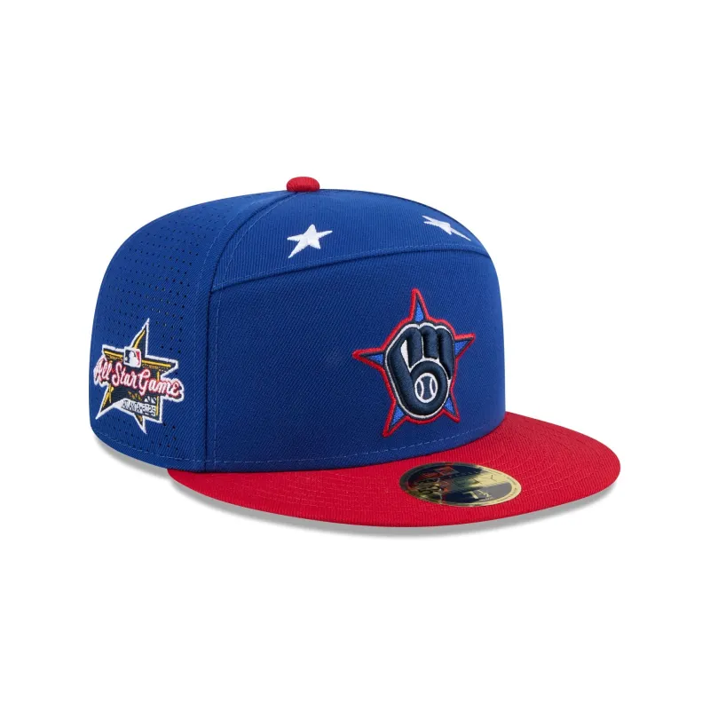 Milwaukee Brewers 2025 All-Star Game Workout Split Panel 59FIFTY Fitted Hat sold by New Era