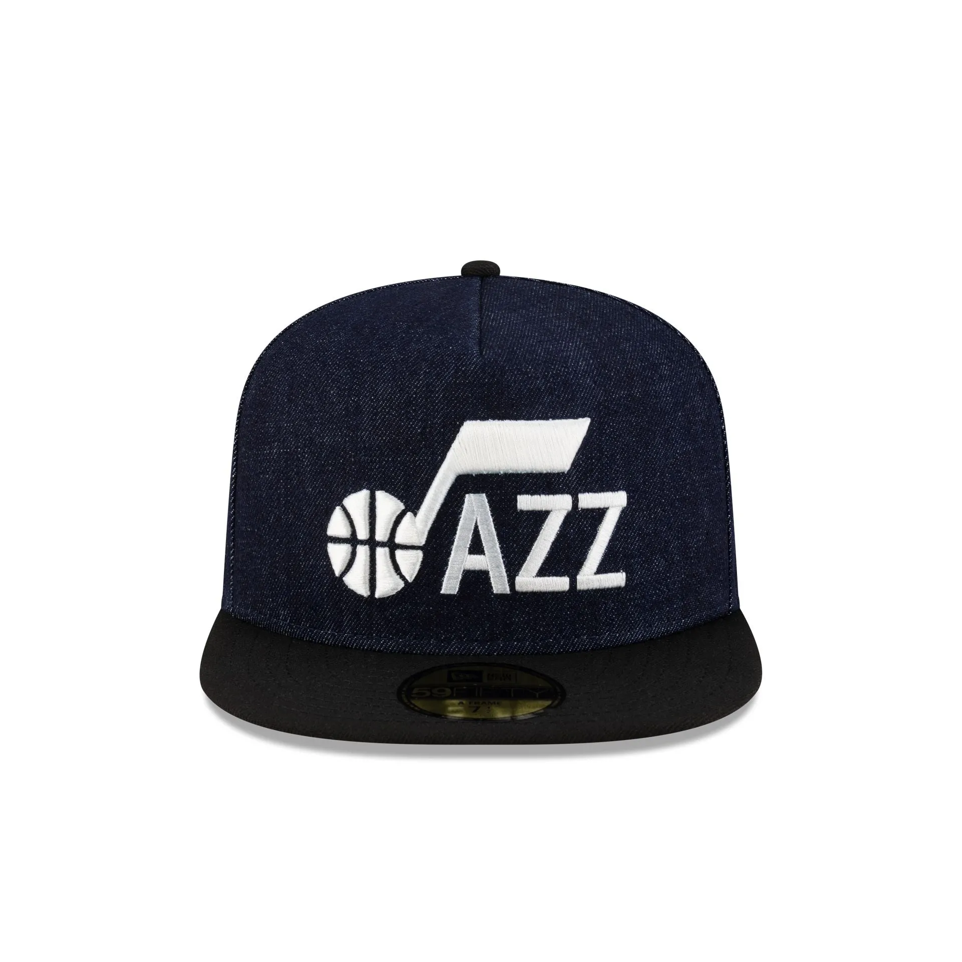 Utah Jazz Navy Denim 59FIFTY A-Frame Fitted Hat sold by New Era product image thumbnail 2