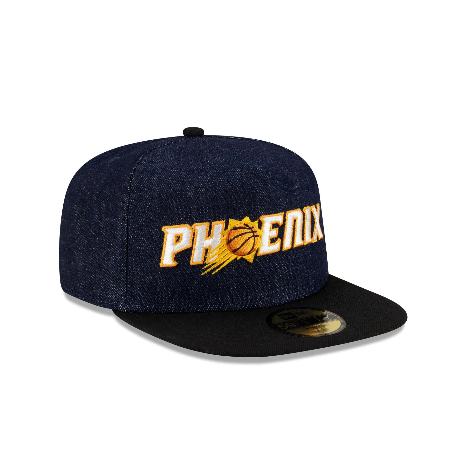Phoenix Suns Navy Denim 59FIFTY A-Frame Fitted Hat sold by New Era product image thumbnail 3