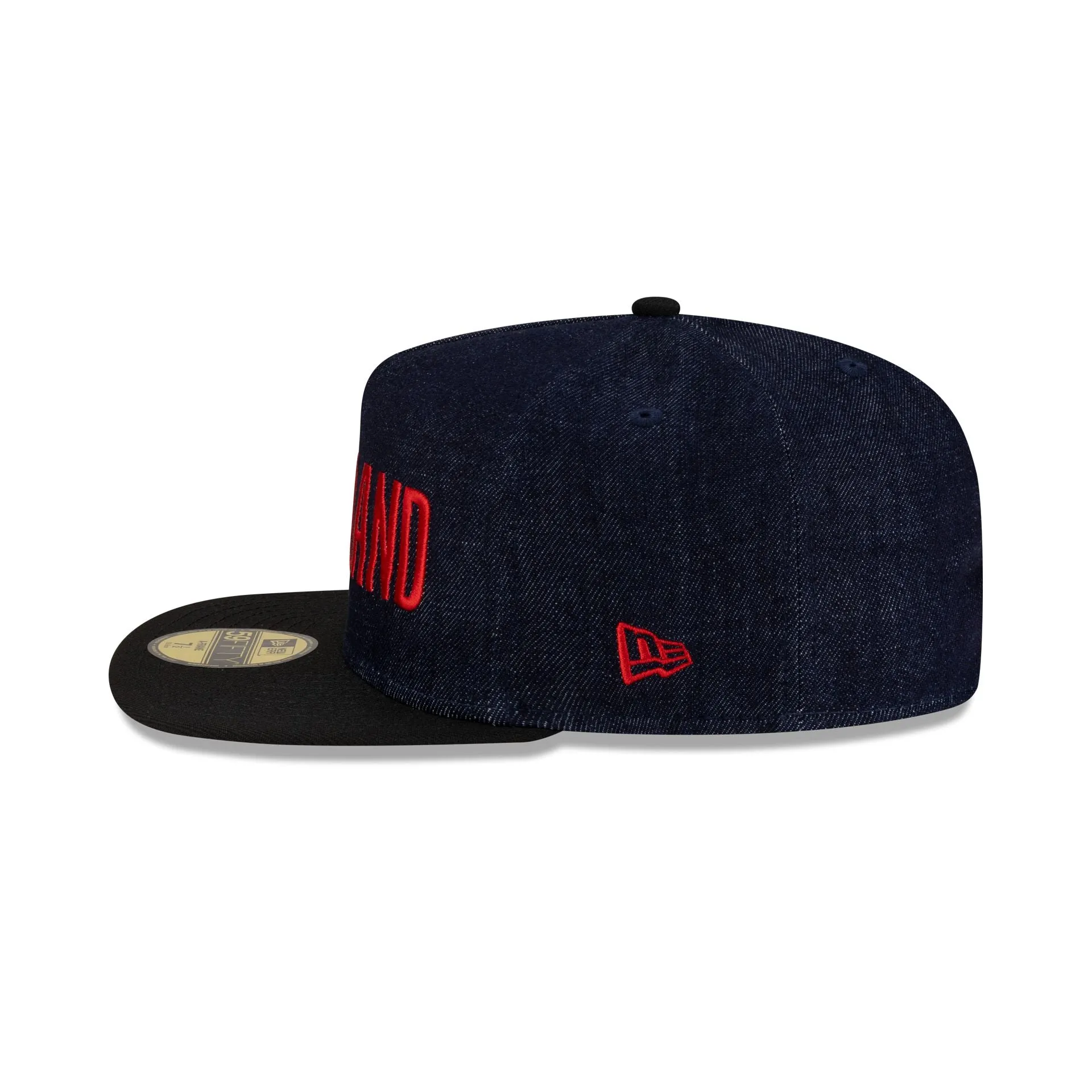 Portland Trail Blazers Navy Denim 59FIFTY A-Frame Fitted Hat sold by New Era product image thumbnail 4