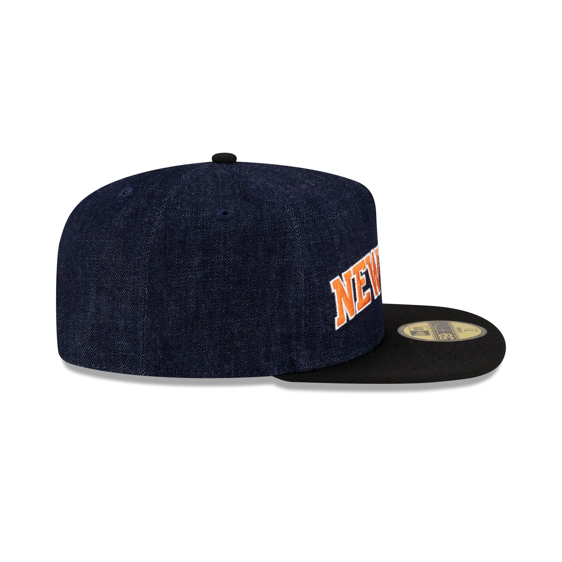 New York Knicks Navy Denim 59FIFTY A-Frame Fitted Hat sold by New Era product image thumbnail 5