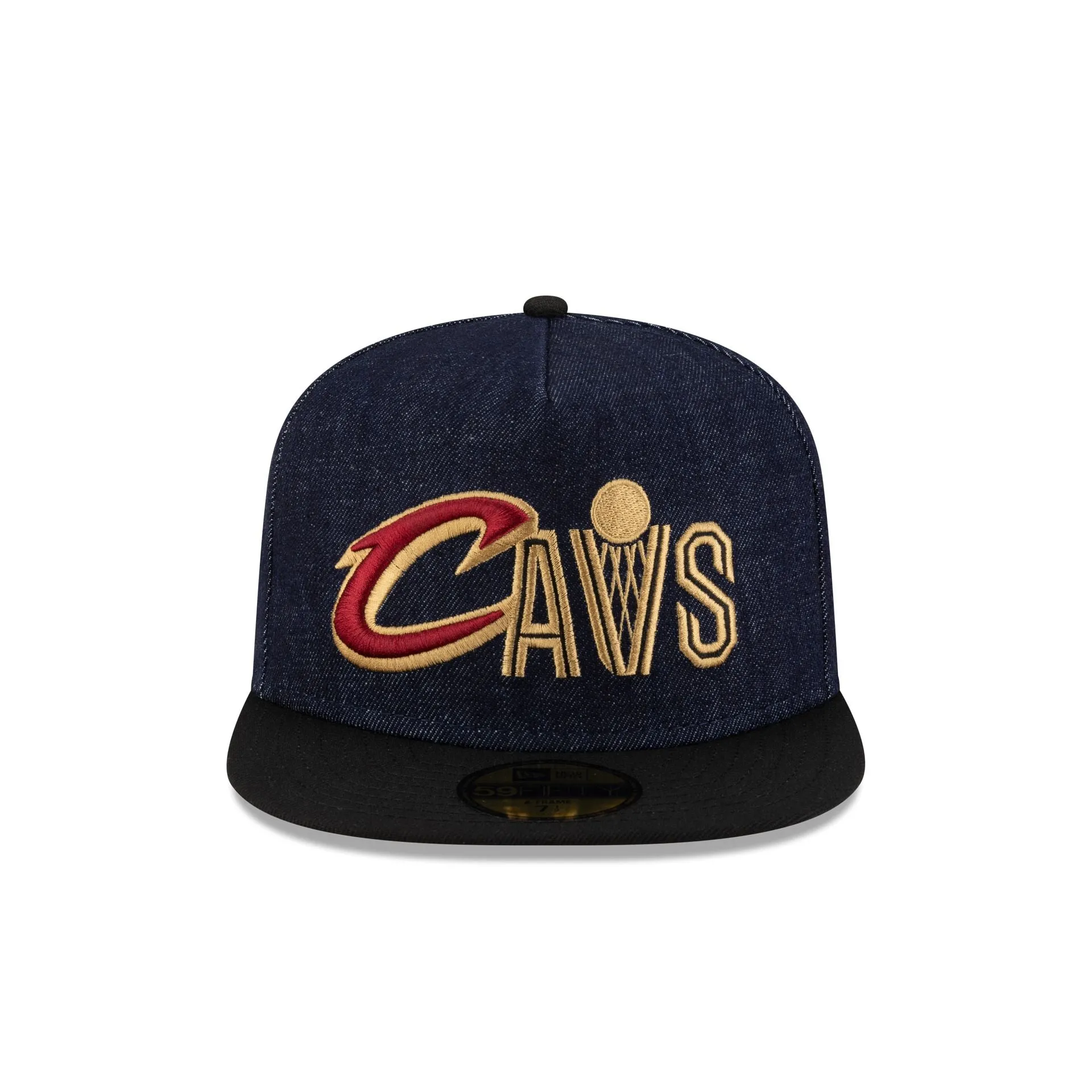 Cleveland Cavaliers Navy Denim 59FIFTY A-Frame Fitted Hat sold by New Era product image thumbnail 2