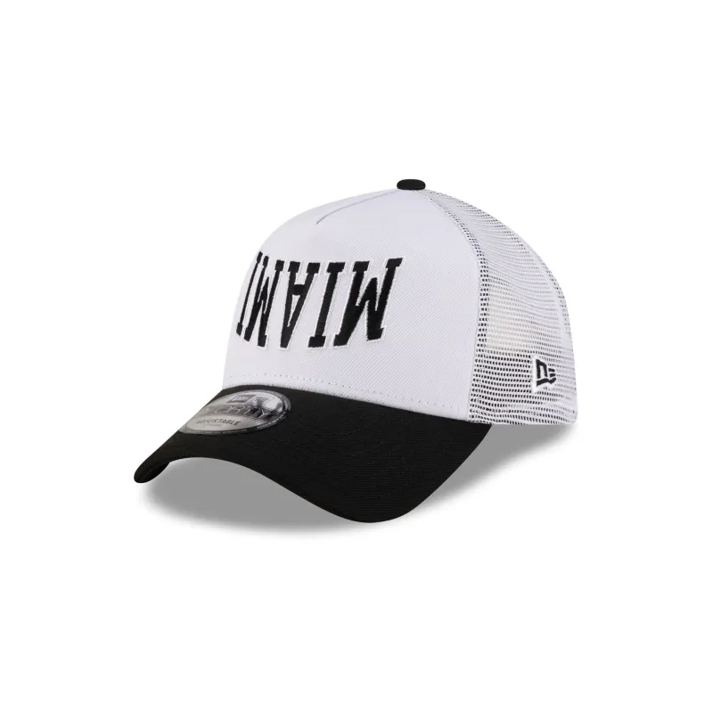 New Era Cap Miami 9FORTY A-Frame Trucker Hat sold by New Era