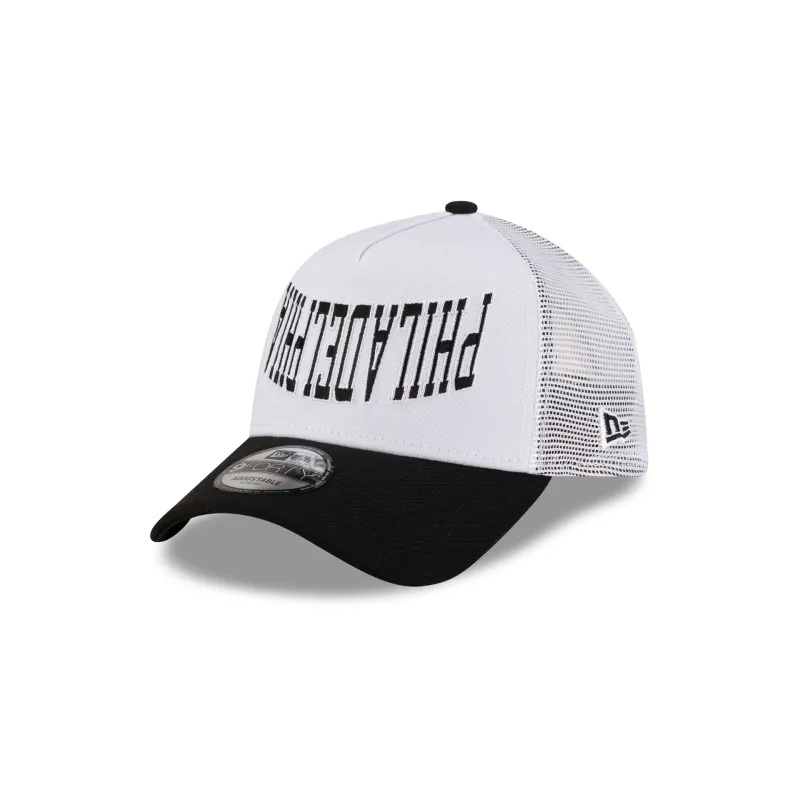 New Era Cap Philadelphia 9FORTY A-Frame Trucker Hat sold by New Era