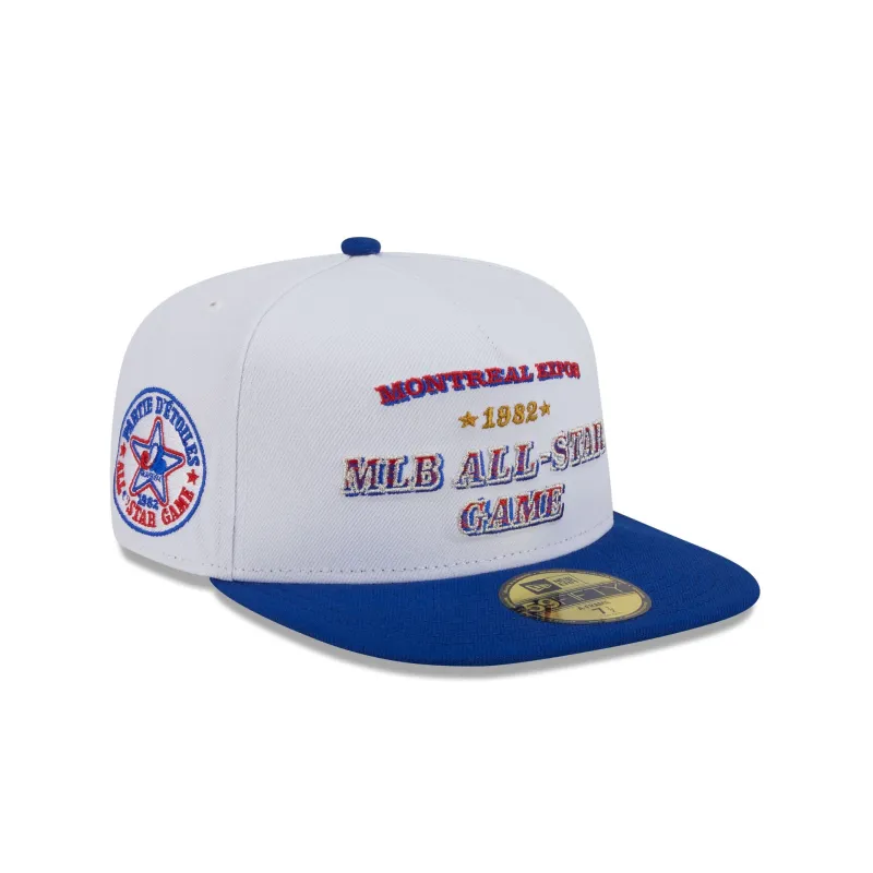 Montreal Expos Summer Derby White 59FIFTY A-Frame Fitted Hat sold by New Era