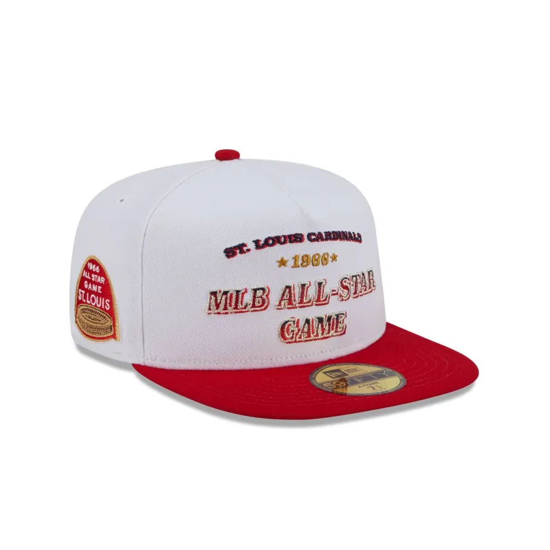 St. Louis Cardinals Summer Derby White 59FIFTY A-Frame Fitted Hat sold by New Era