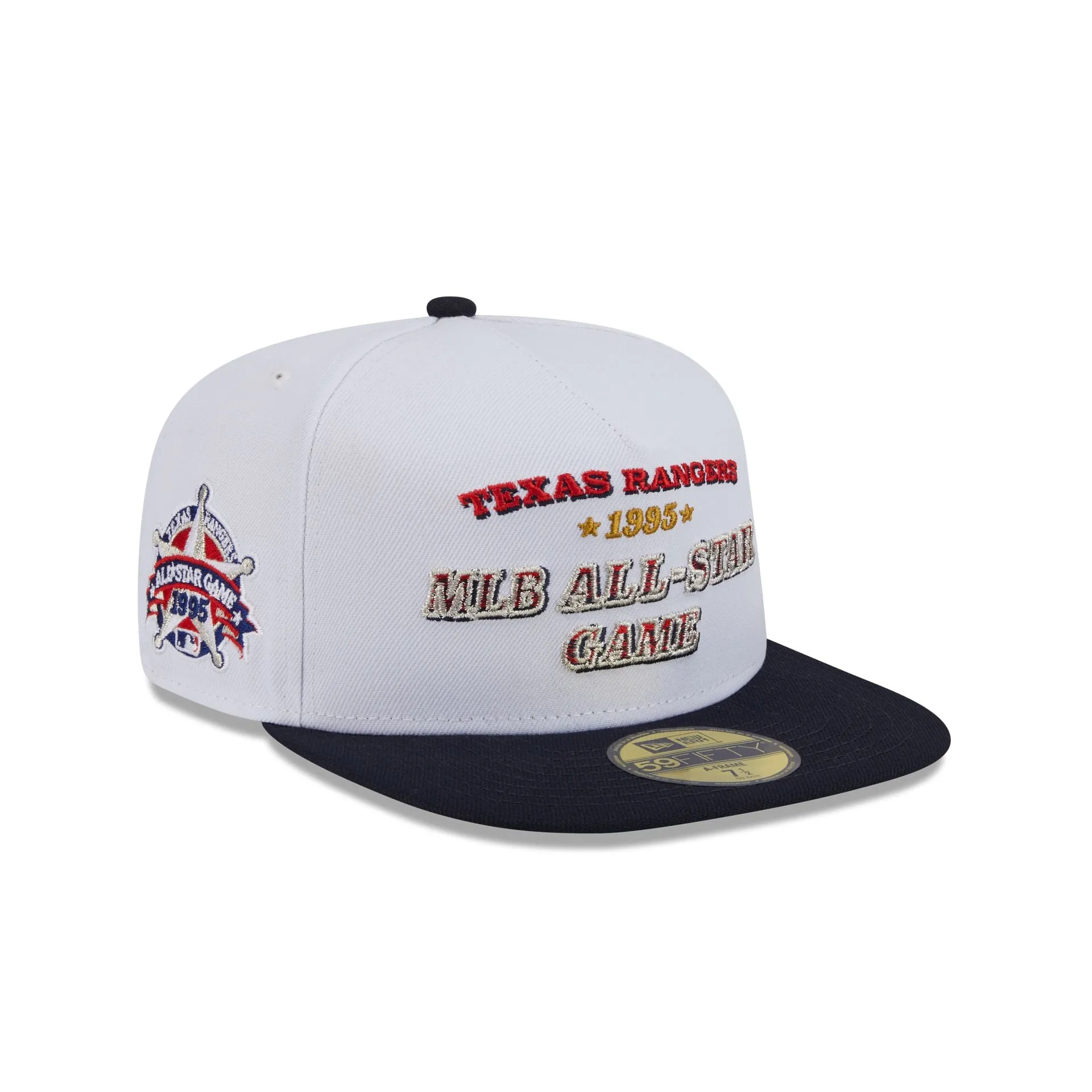 Texas Rangers Summer Derby White 59FIFTY A-Frame Fitted Hat sold by New Era