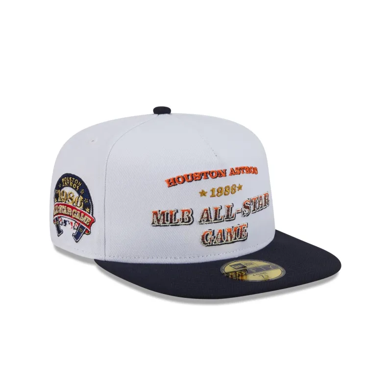 Houston Astros Summer Derby White 59FIFTY A-Frame Fitted Hat sold by New Era