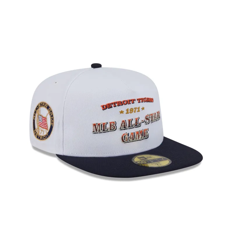 Detroit Tigers Summer Derby White 59FIFTY A-Frame Fitted Hat sold by New Era