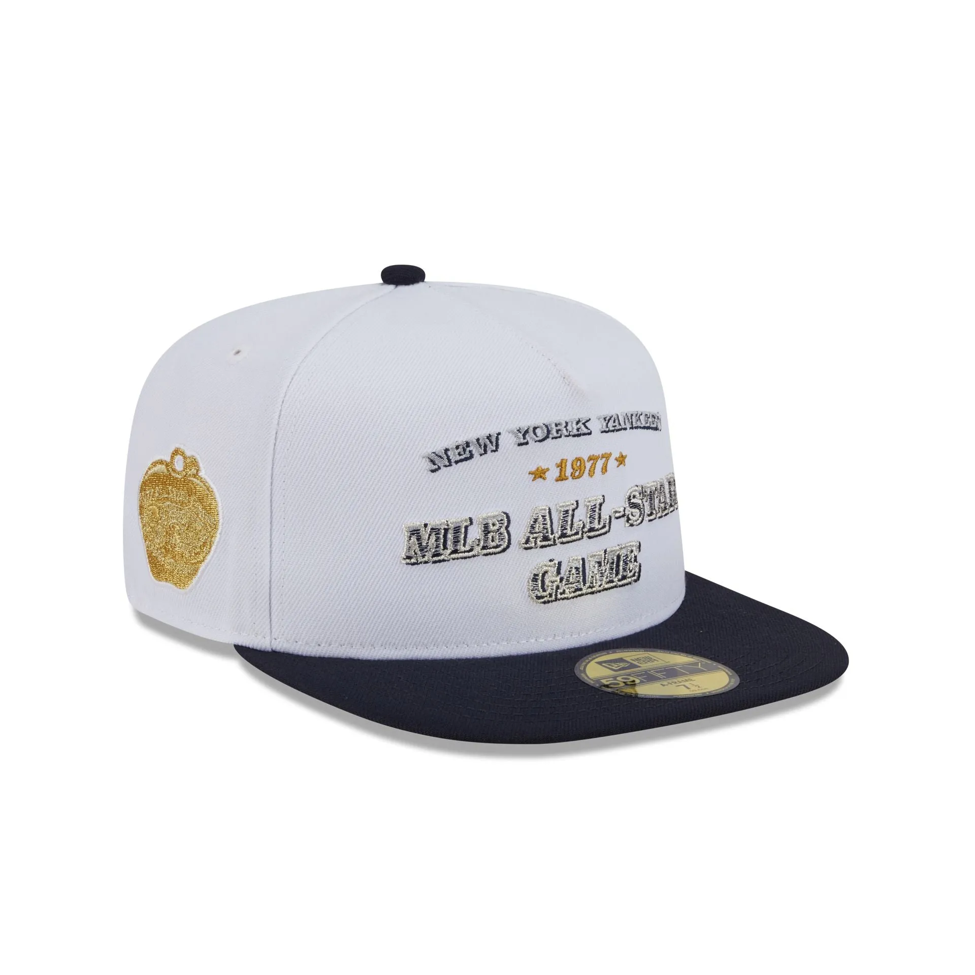 New York Yankees Summer Derby White 59FIFTY A-Frame Fitted Hat sold by New Era