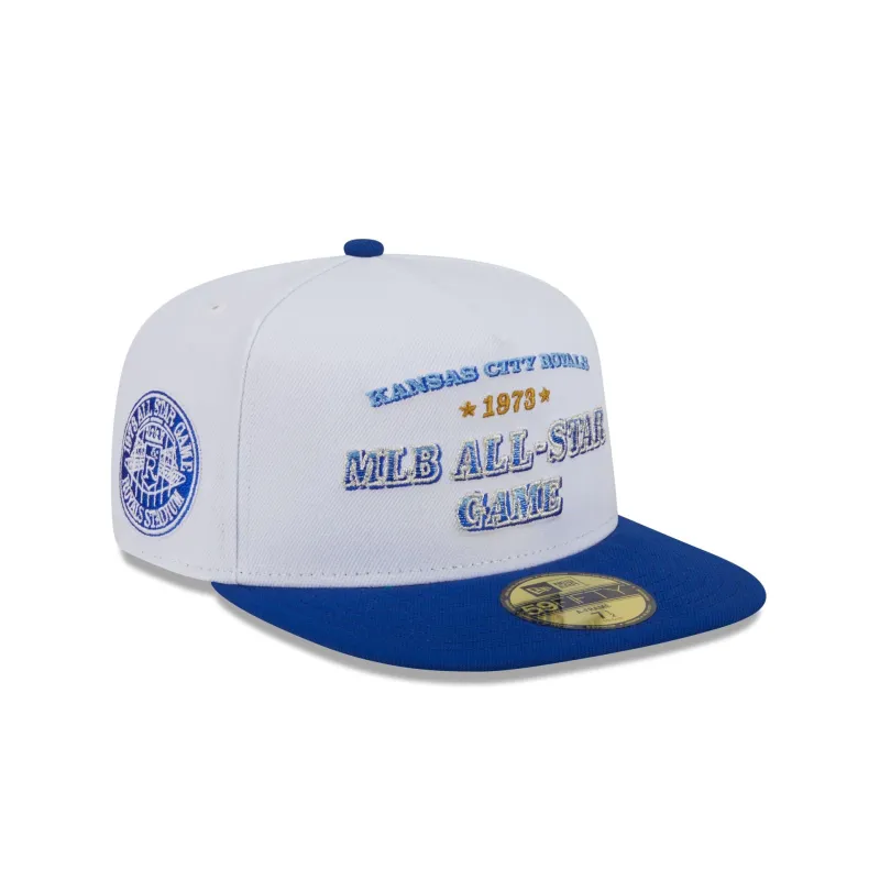Kansas City Royals Summer Derby White 59FIFTY A-Frame Fitted Hat sold by New Era