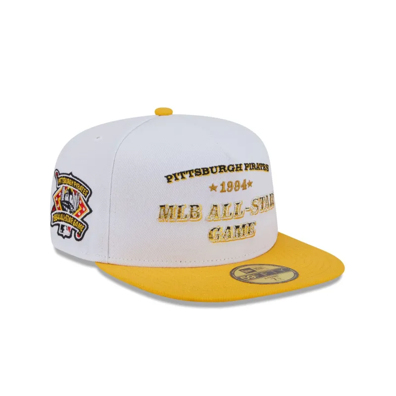 Pittsburgh Pirates Summer Derby White 59FIFTY A-Frame Fitted Hat sold by New Era