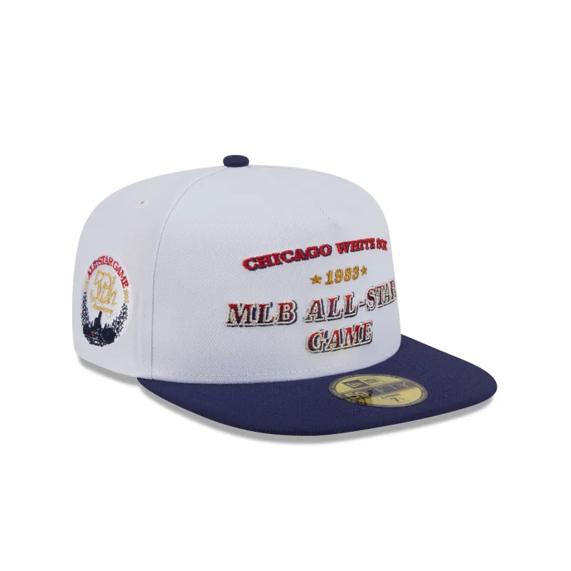 Chicago White Sox Summer Derby White 59FIFTY A-Frame Fitted Hat sold by New Era