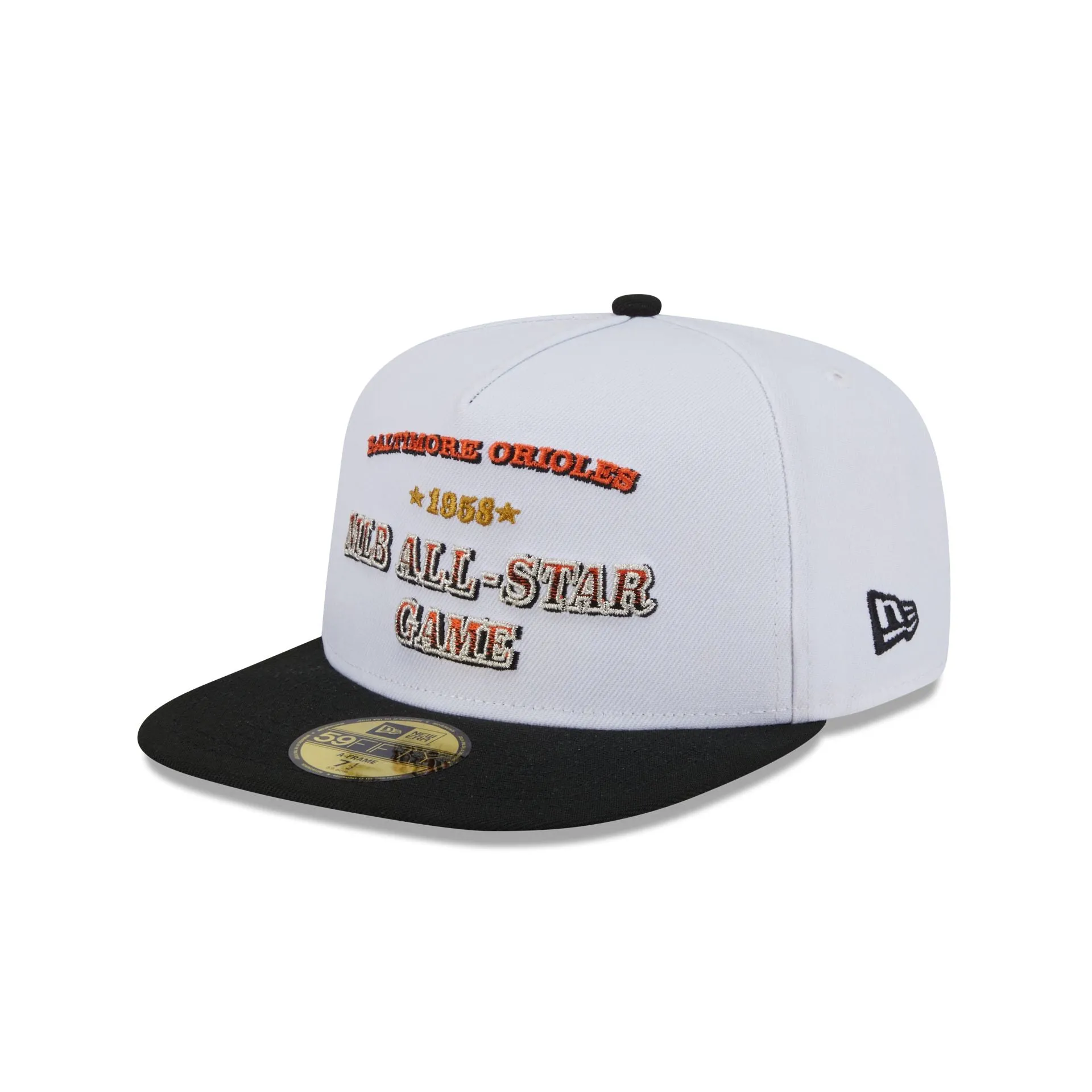 Baltimore Orioles Summer Derby White 59FIFTY A-Frame Fitted Hat sold by New Era product image thumbnail 3