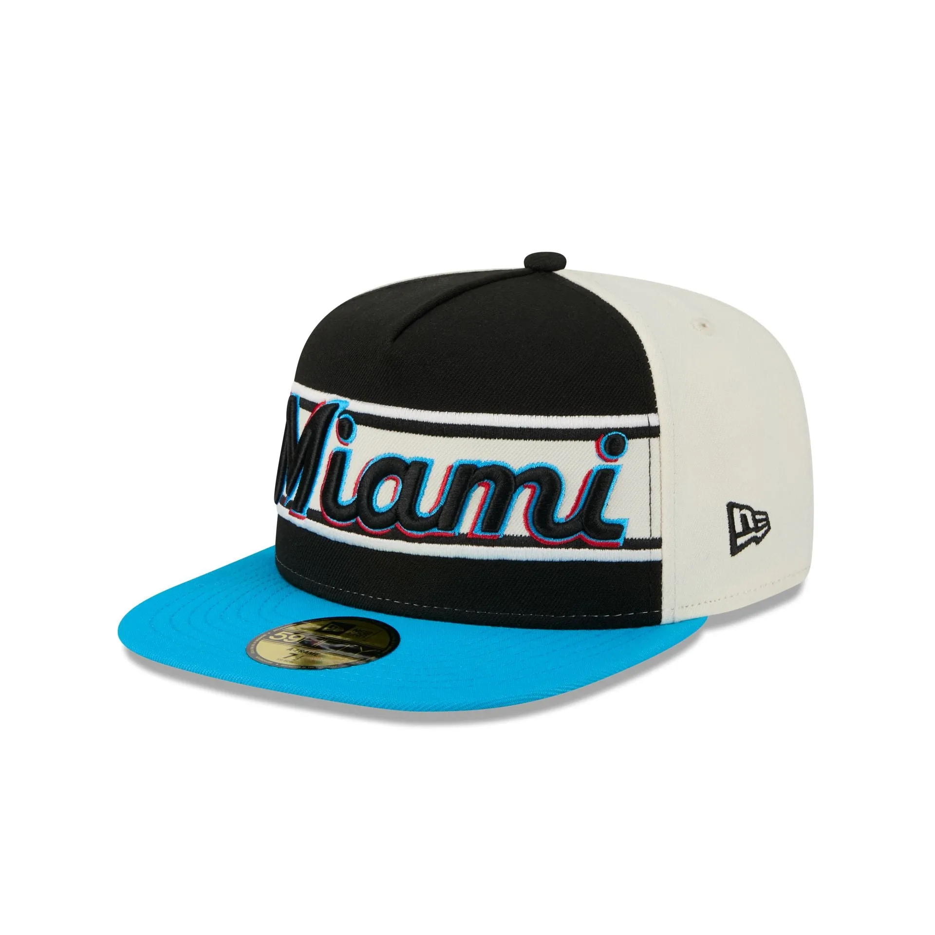 Miami Marlins Summer Derby 59FIFTY A-Frame Fitted Hat sold by New Era product image thumbnail 3