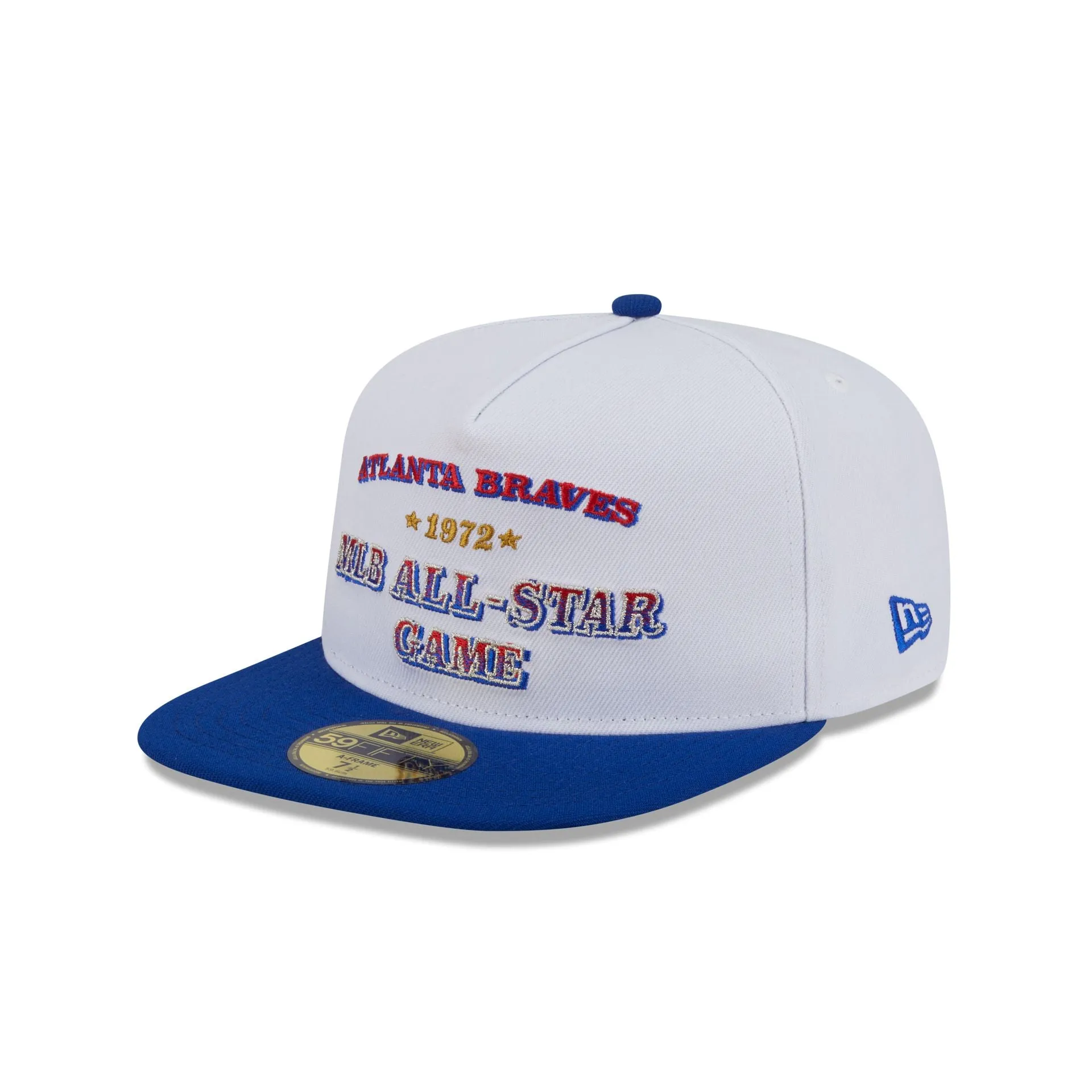 Atlanta Braves Summer Derby White 59FIFTY A-Frame Fitted Hat sold by New Era product image thumbnail 3