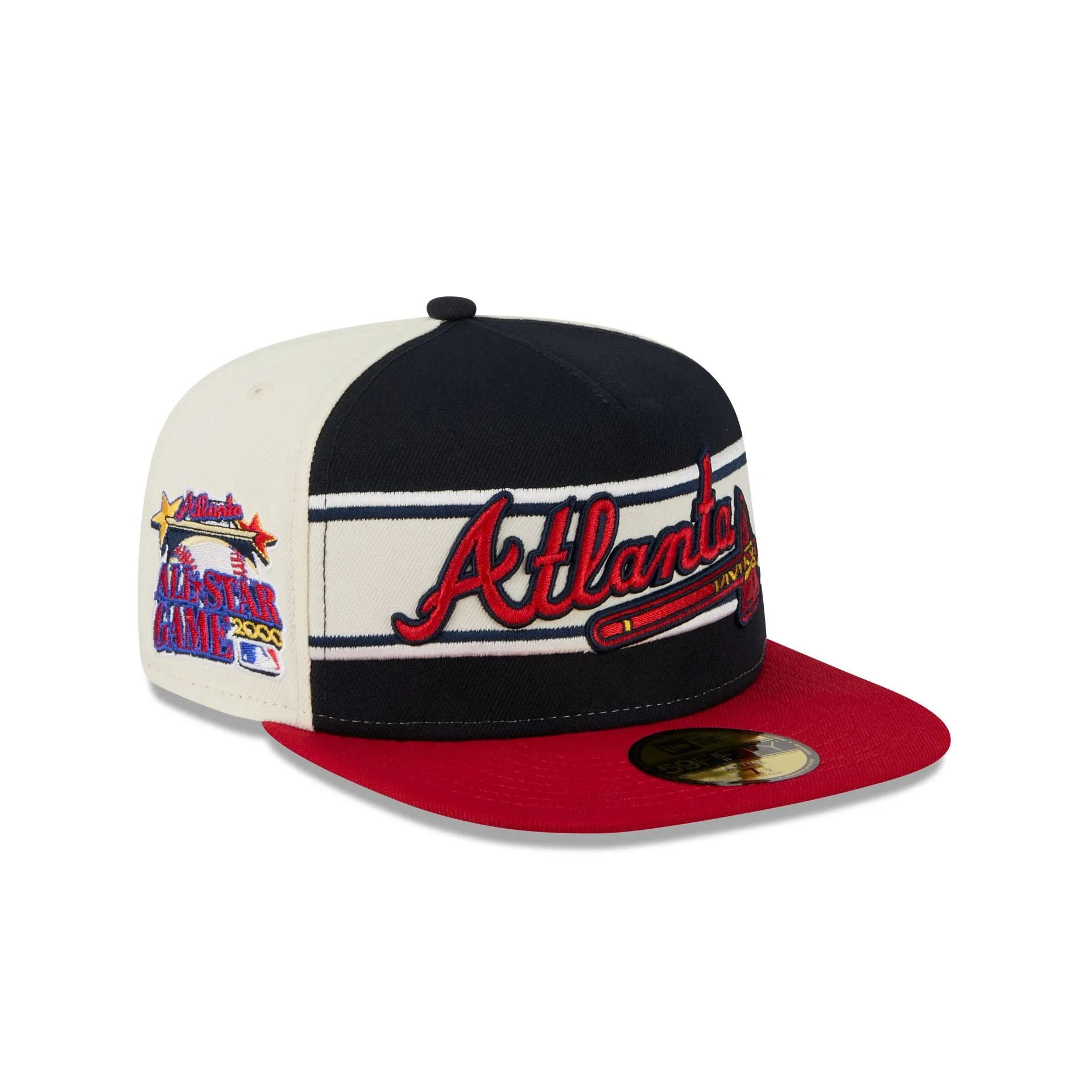 Atlanta Braves Summer Derby 59FIFTY A-Frame Fitted Hat sold by New Era