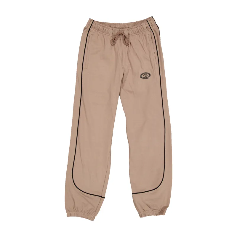 New Era Branded Shoreline Taupe Gray Knit Jogger sold by New Era