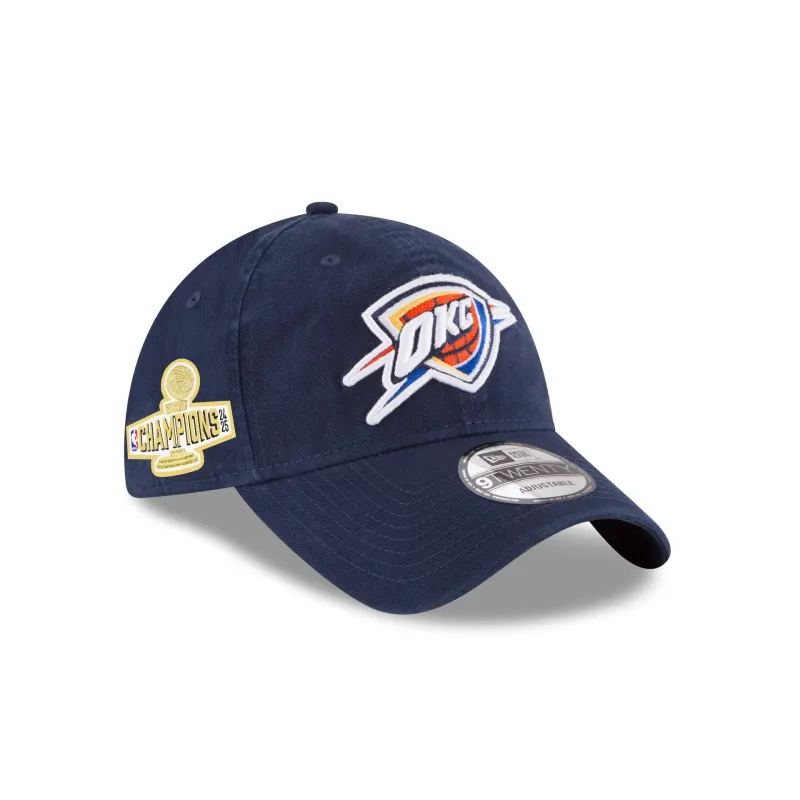 Oklahoma City Thunder 2025 NBA Champions Sidepatch 9TWENTY Adjustable Hat sold by New Era