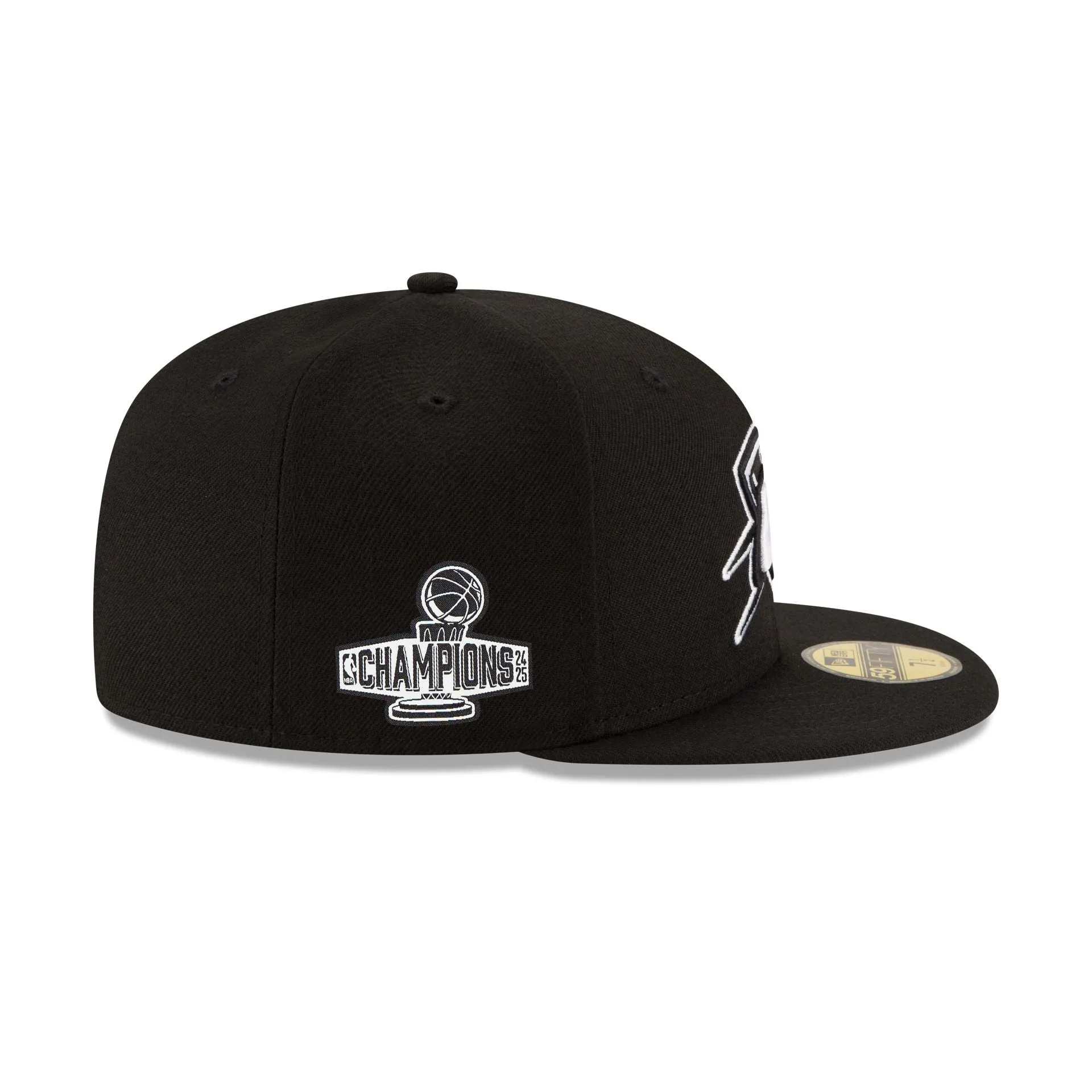 Oklahoma City Thunder 2025 NBA Champions Black & White 59FIFTY Fitted Hat sold by New Era product image thumbnail 4