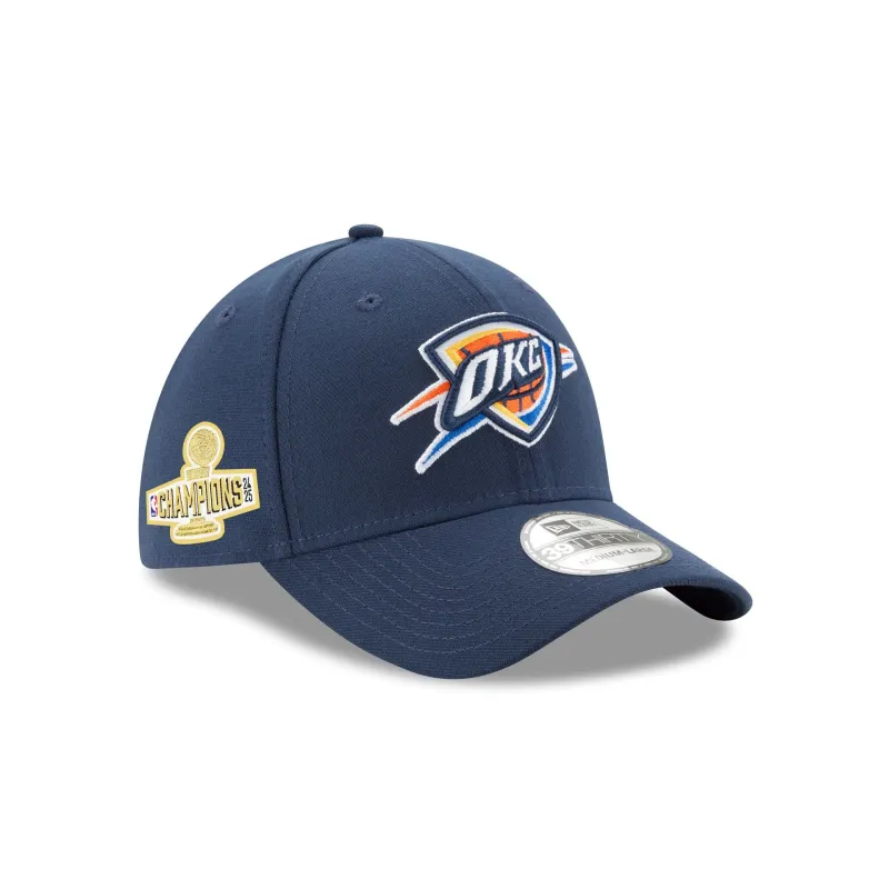 Oklahoma City Thunder 2025 NBA Champions Sidepatch 39THIRTY Stretch Fit sold by New Era