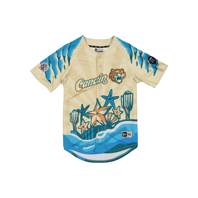 Tigres de Quintana Roo LMB 100th Anniversary Waves Alt Jersey sold by New Era