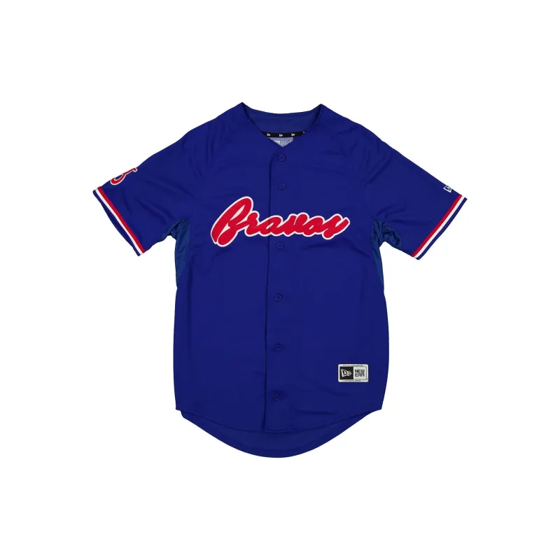 Bravos de León LMB 100th Anniversary Blue Alt Jersey sold by New Era