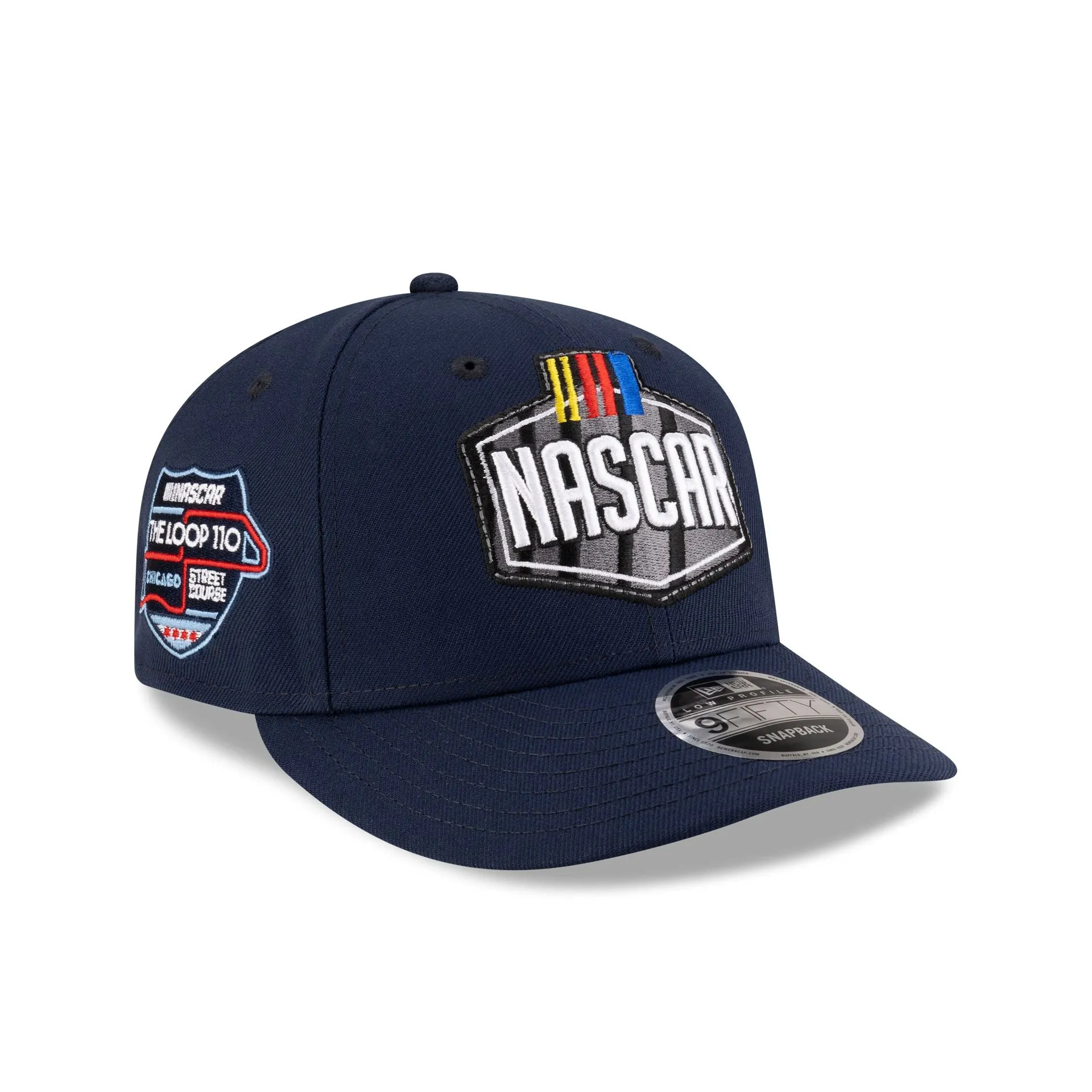 NASCAR Chicago Street Race Navy Low Profile 9FIFTY Snapback Hat sold by New Era