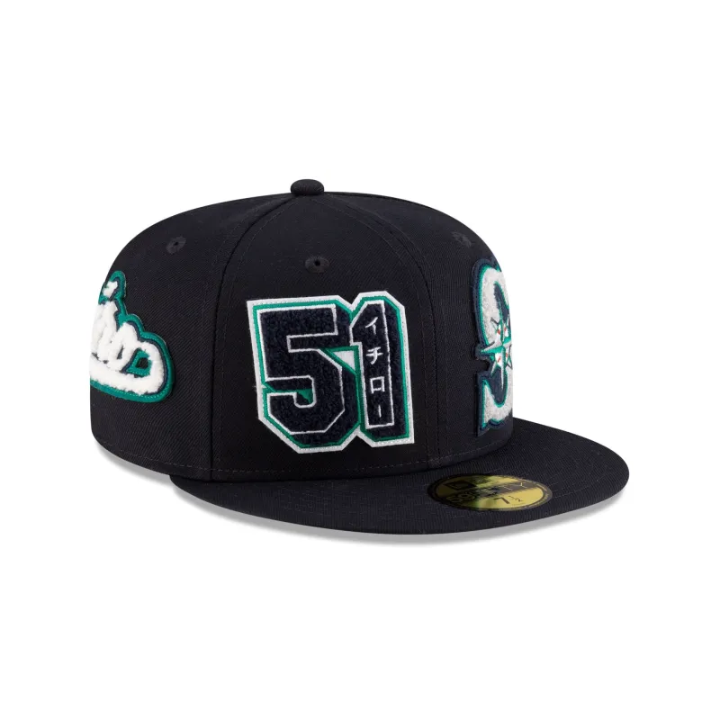 Seattle Mariners Hall of Fame 2025 Ichiro Suzuki 59FIFTY Fitted Hat sold by New Era