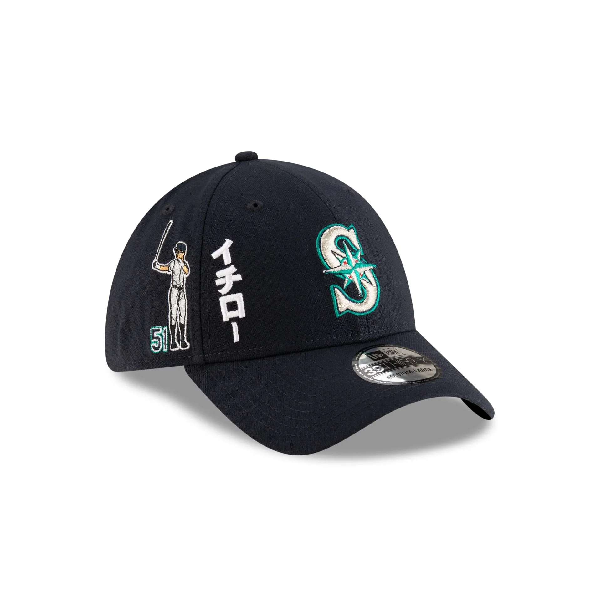 Seattle Mariners Hall of Fame 2025 Ichiro Suzuki 39THIRTY Stretch Fit Hat sold by New Era product image thumbnail 2