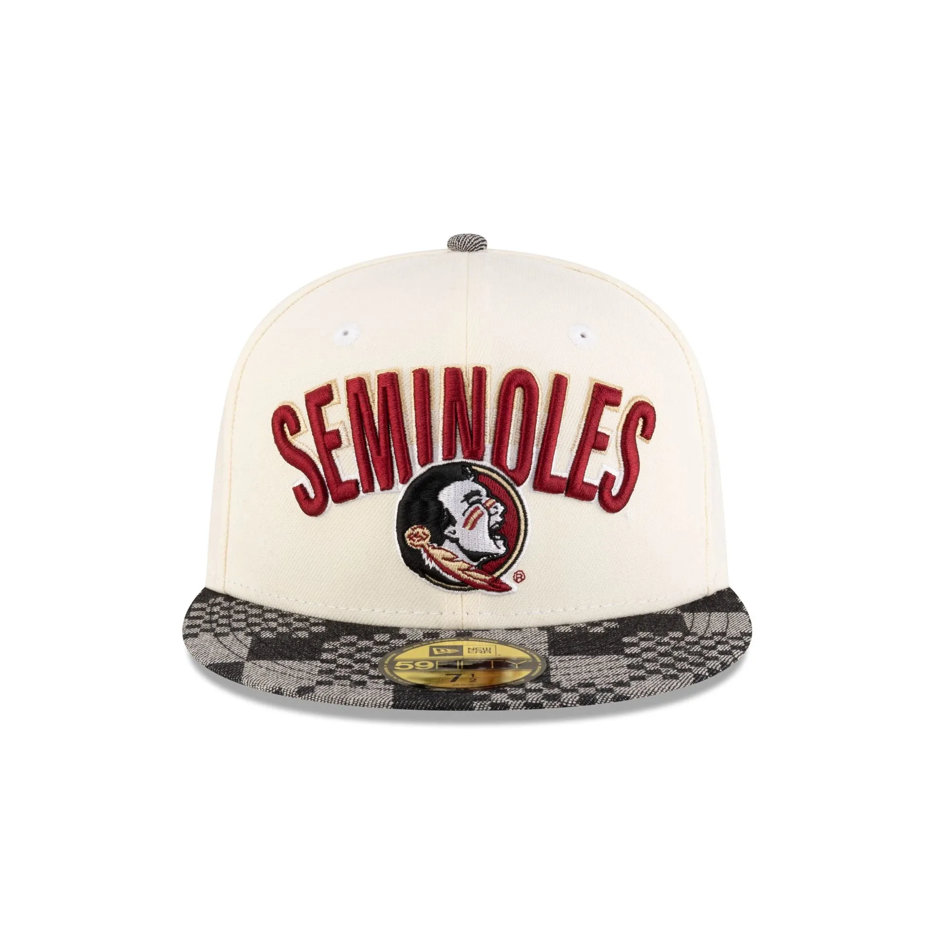 Florida State Seminoles Chrome Black Denim 59FIFTY Fitted Hat sold by New Era product image thumbnail 2