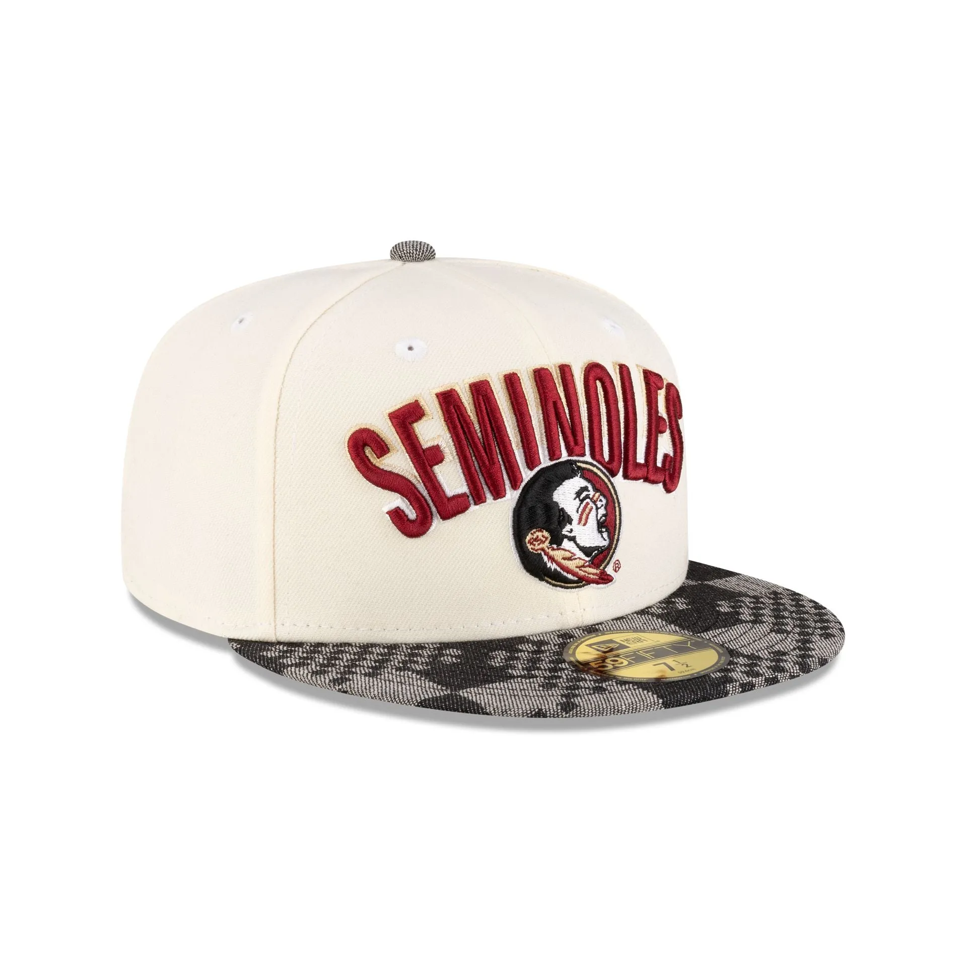 Florida State Seminoles Chrome Black Denim 59FIFTY Fitted Hat sold by New Era product image thumbnail 3