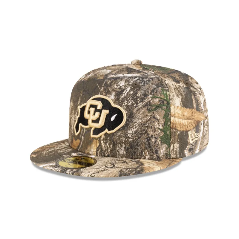 Colorado Buffaloes Tan Terry Realtree 59FIFTY Fitted Hat sold by New Era