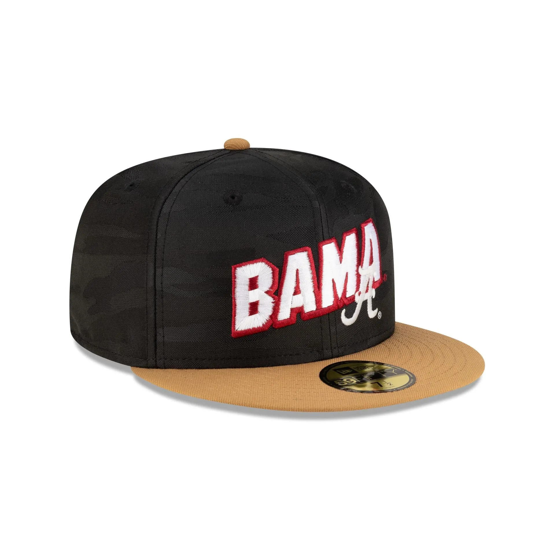 Alabama Crimson Tide Black Tonal Wheat 59FIFTY Fitted Hat sold by New Era product image thumbnail 3
